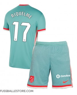 Günstige Atletico Madrid Rodrigo Riquelme #17 Auswärts Trikotsatzt Kinder 2024-25 Kurzarm (+ Kurze Hosen)